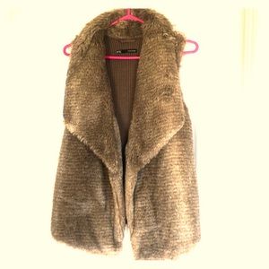 Faux fur vest